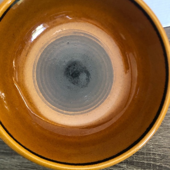 Vtg Landert Stoneware Fondue Pot - Picture 5 of 10